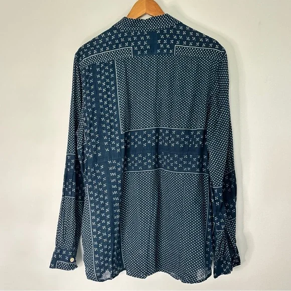 Denim & Supply Ralph Lauren Women Patchwork Button Shirt Size XL Country *L66 - Picture 9 of 13